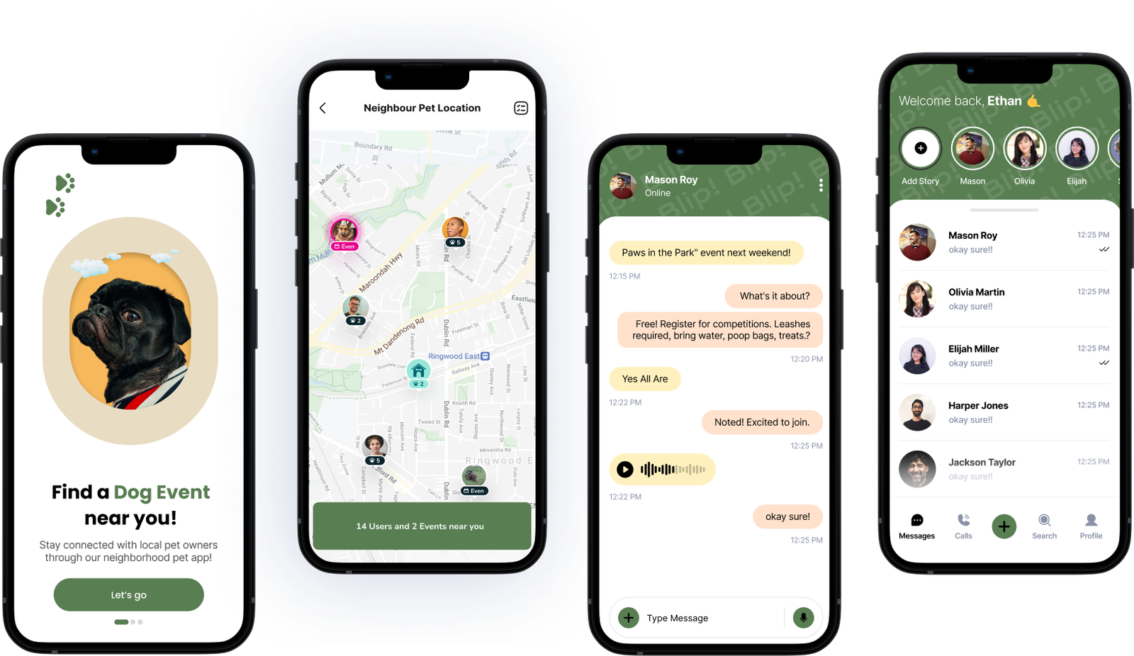 Perfect Partner background image with abstract shapes